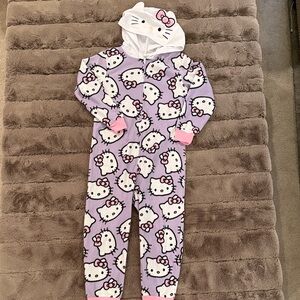 Hello Kitty Lavender Kids Onesie Pajamas
